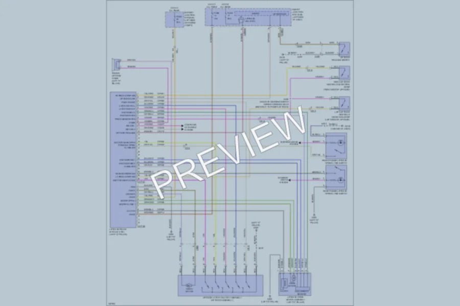 2012 Ford Flex Trunk Tailgate Fuel Door wiring diagram preview