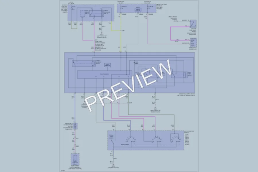 2012 Ford Flex Wiper Washer wiring diagram preview
