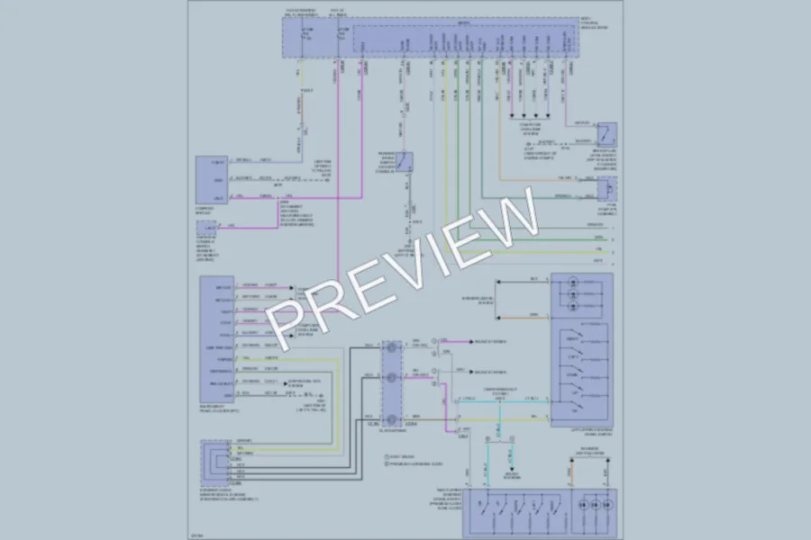 2012 Ford Focus Instrument Cluster wiring diagram preview