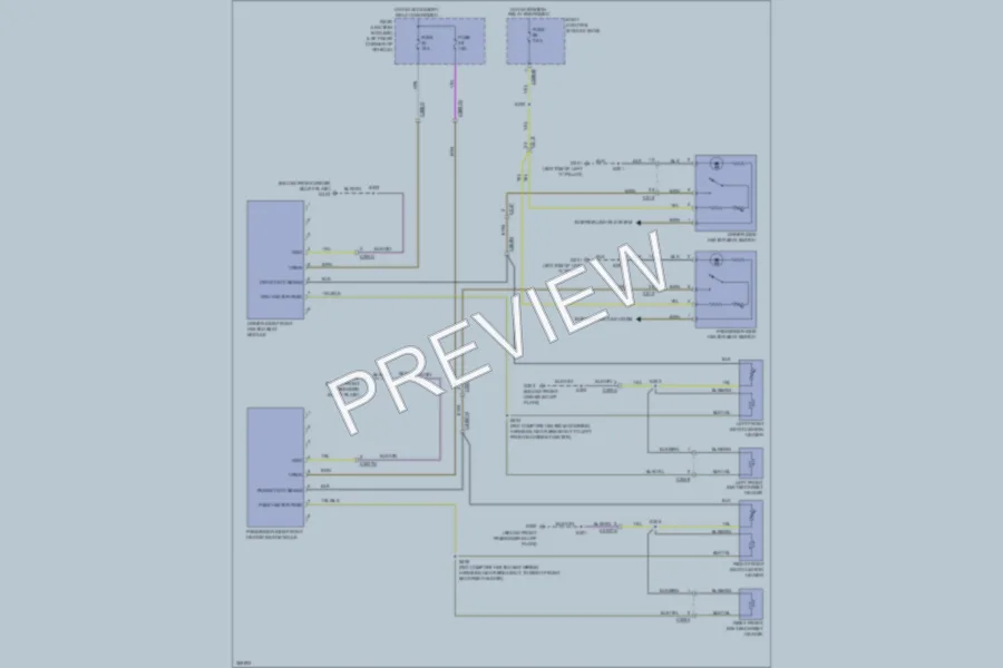 2012 Ford Focus Power Seats wiring diagram preview