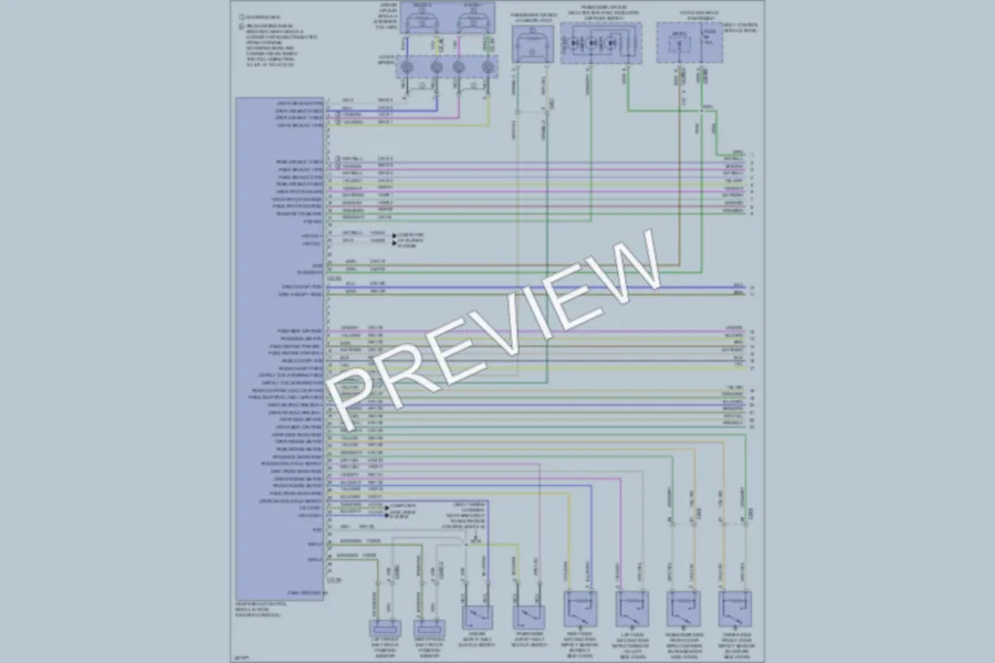 2012 Ford Focus Supplemental Restraints wiring diagram preview