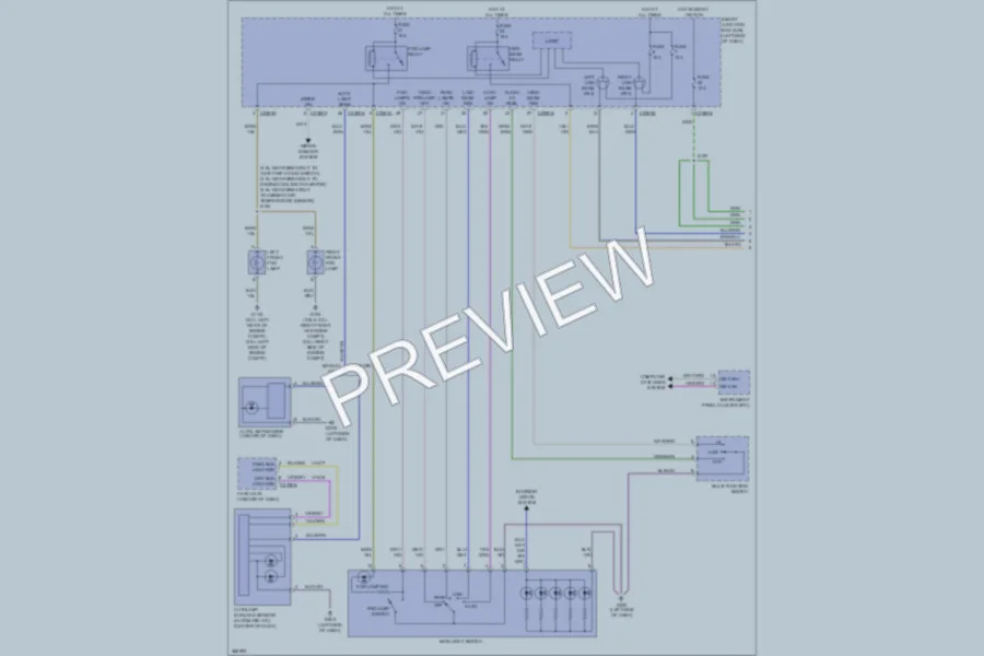 2012 Ford Fusion Headlights wiring diagram preview
