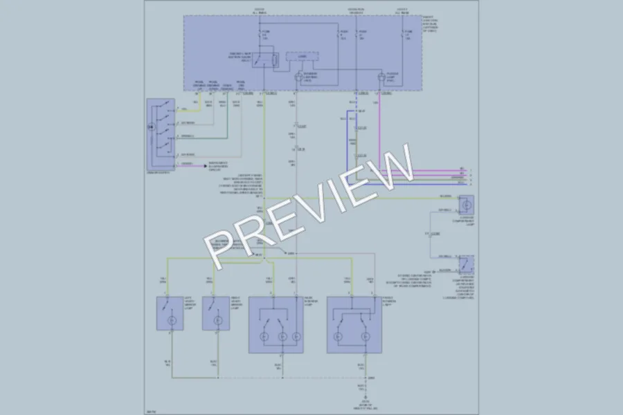 2012 Ford Fusion Interior Lights wiring diagram preview