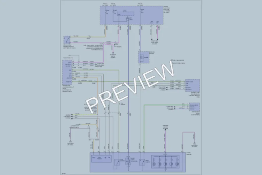 2012 Ford Fusion Shift Interlock wiring diagram preview