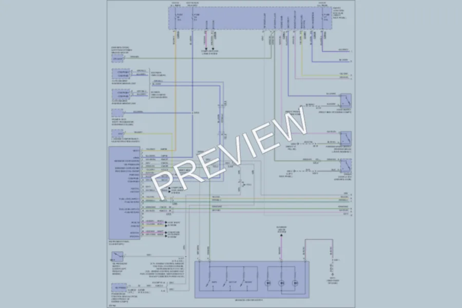 2012 Ford Mustang Instrument Cluster wiring diagram preview