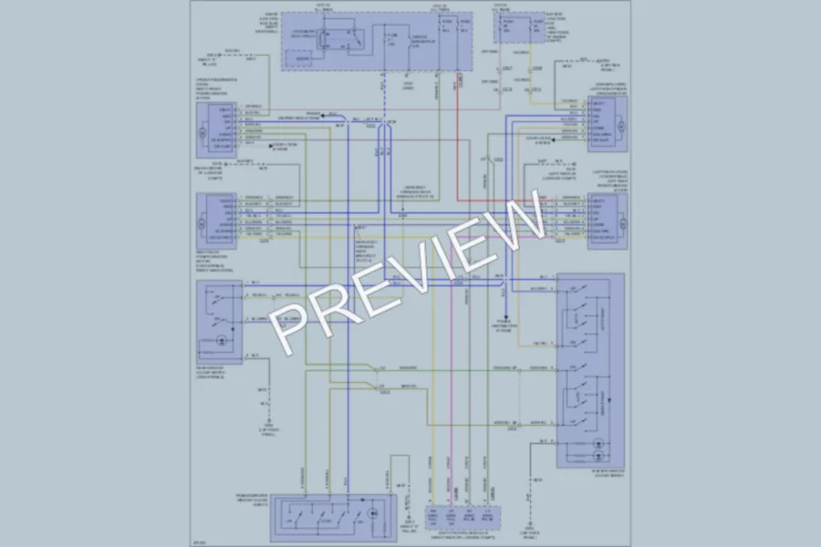 2012 Ford Mustang Power Windows wiring diagram preview