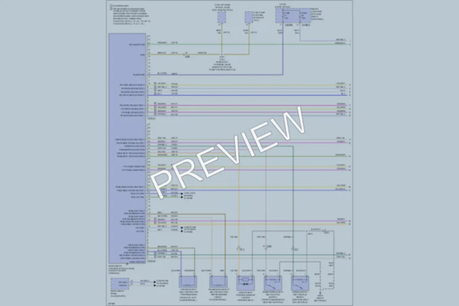 2012 Ford Mustang Supplemental Restraints wiring diagram preview