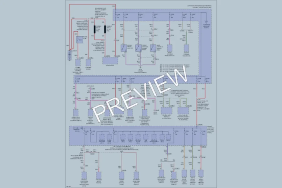 2012 Ford Taurus Power Distribution wiring diagram preview