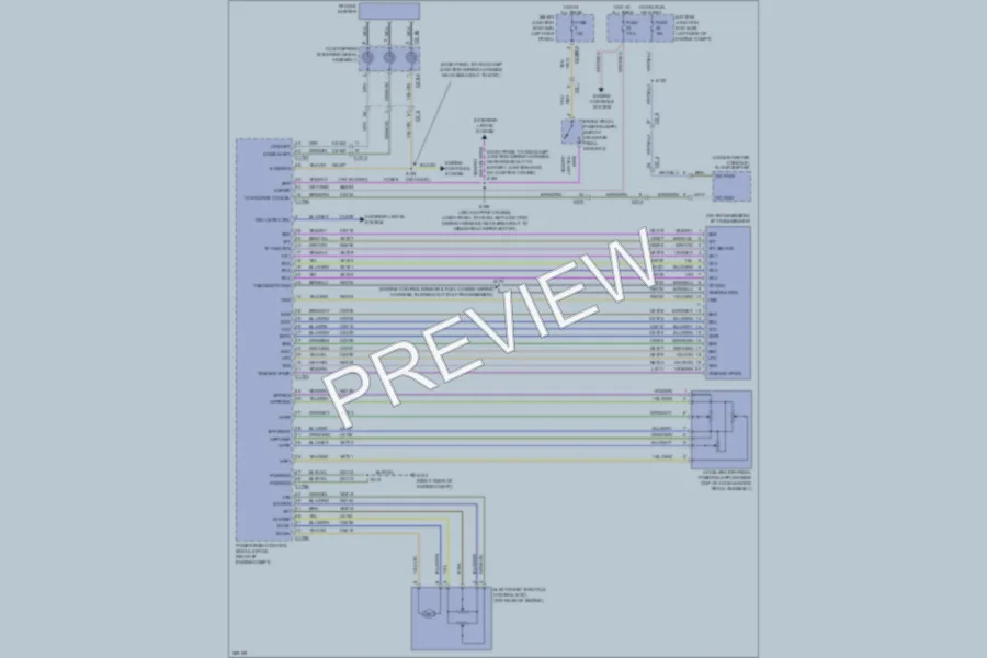 2012 Ford Taurus Transmission wiring diagram preview