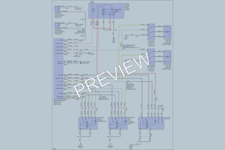 2012 Ford TransitConnect Power Door Locks wiring diagram preview