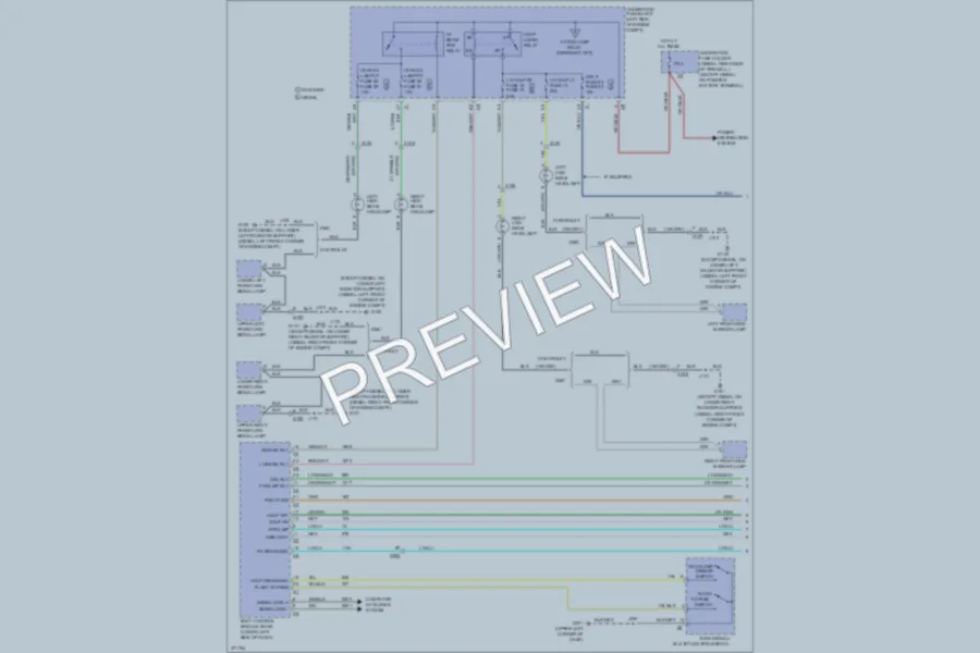 2012 GMC 2500 Hd Headlights wiring diagram preview