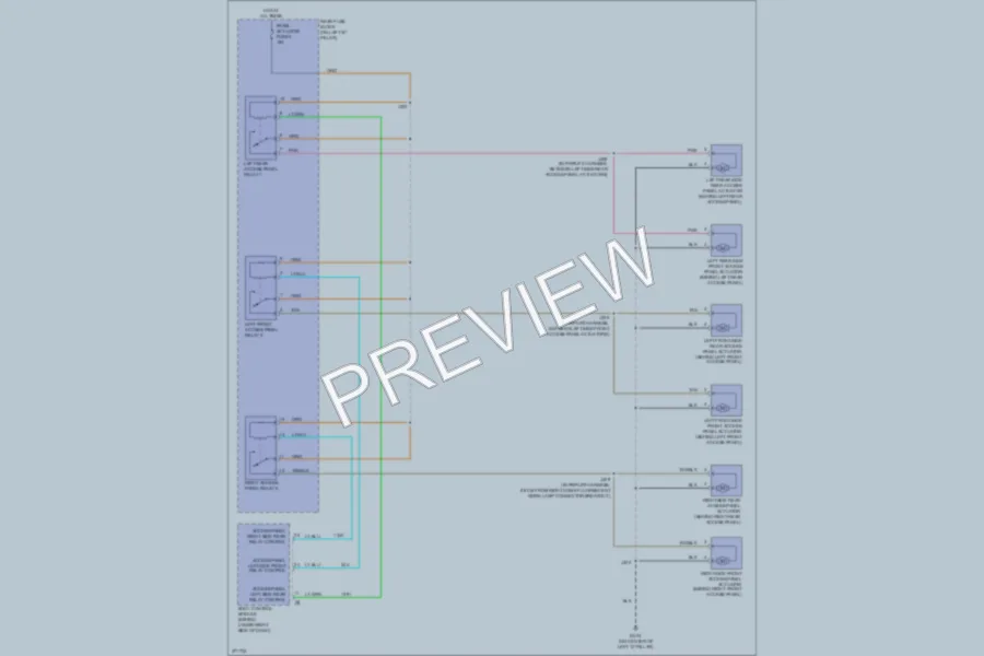 2012 GMC H1500 Trunk Tailgate Fuel Door wiring diagram preview