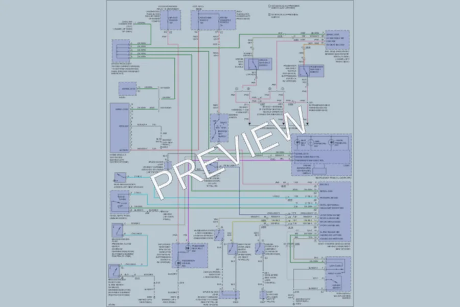 2012 GMC H1500 Warning Systems wiring diagram preview