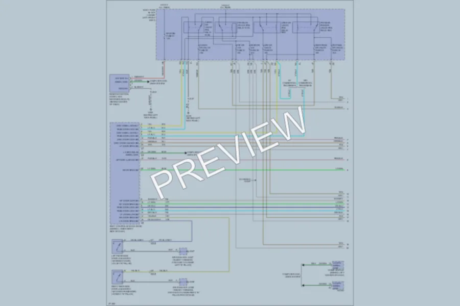 2012 GMC G3500 Power Door Locks wiring diagram preview