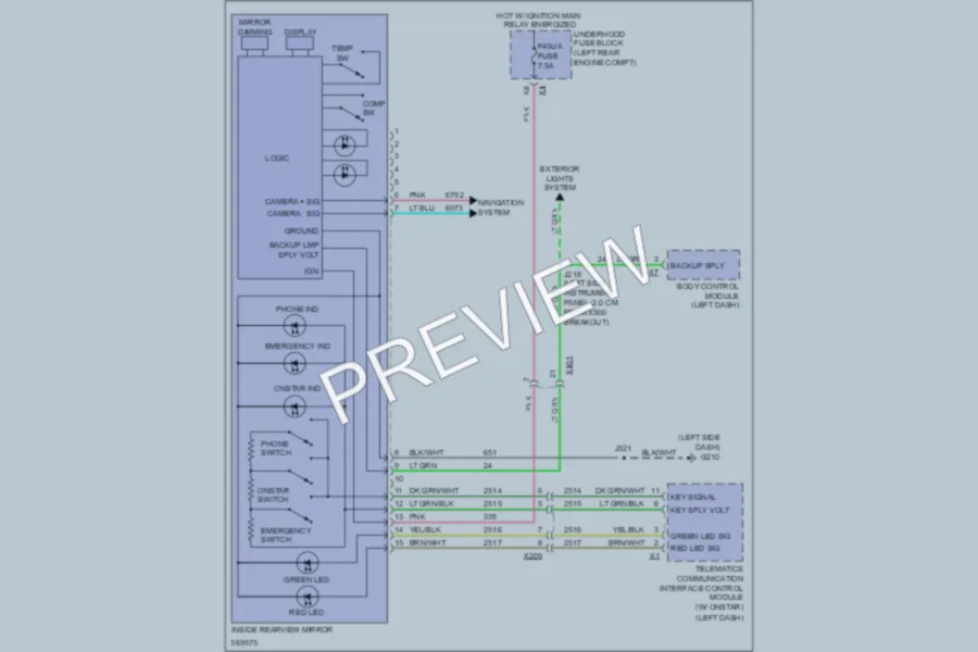 2012 GMC Terrain Power Mirrors wiring diagram preview