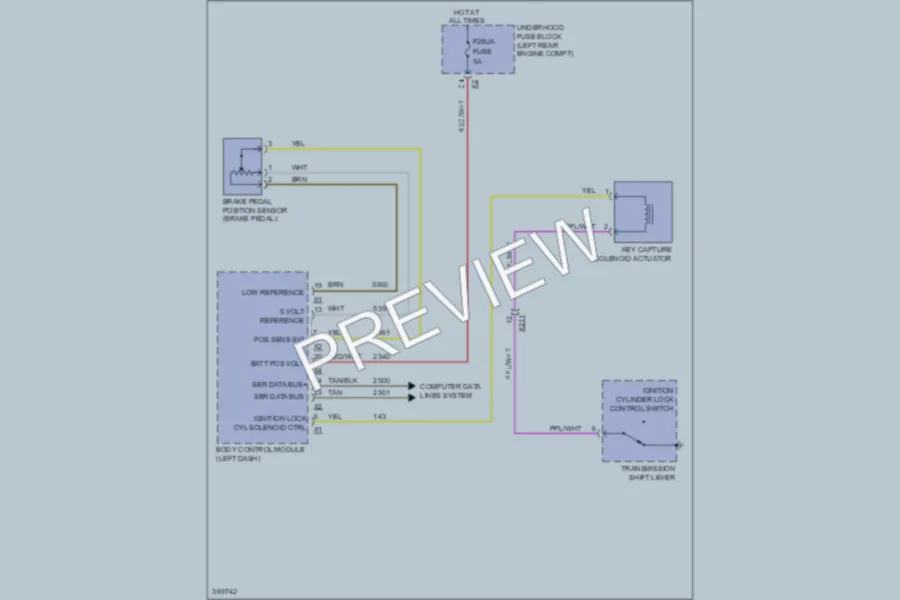 2012 GMC Terrain Shift Interlock wiring diagram preview