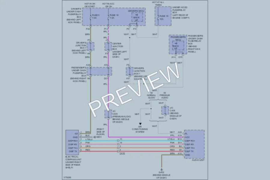 2012 Honda Accord Navigation wiring diagram preview