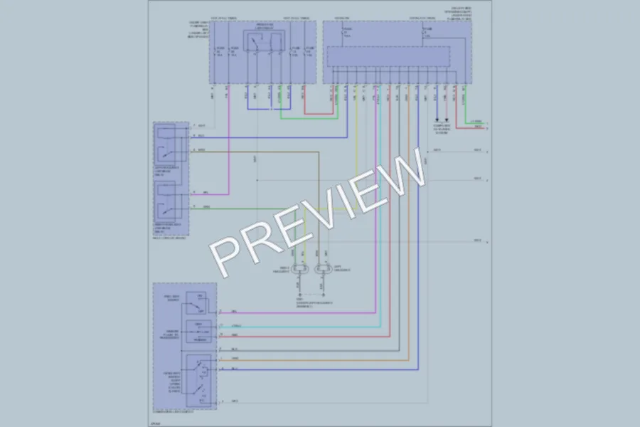 2012 Honda CRV Headlights wiring diagram preview