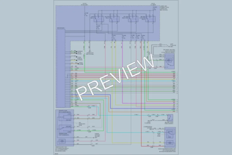 2012 Honda CRV Power Door Locks wiring diagram preview