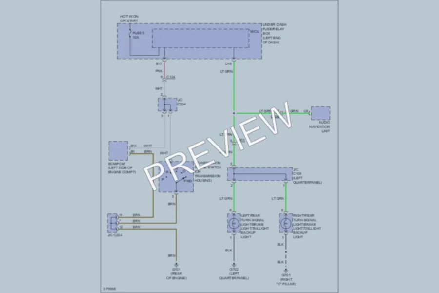 2012 Honda CRZ Exterior Lights wiring diagram preview