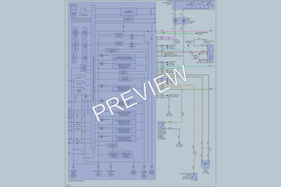 2012 Honda CRZ Instrument Cluster wiring diagram preview