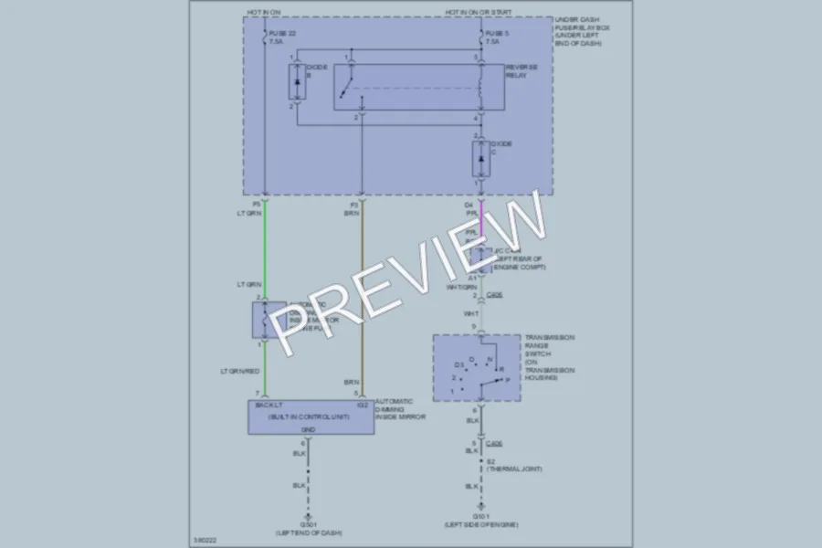 2012 Honda Civic Power Mirrors wiring diagram preview
