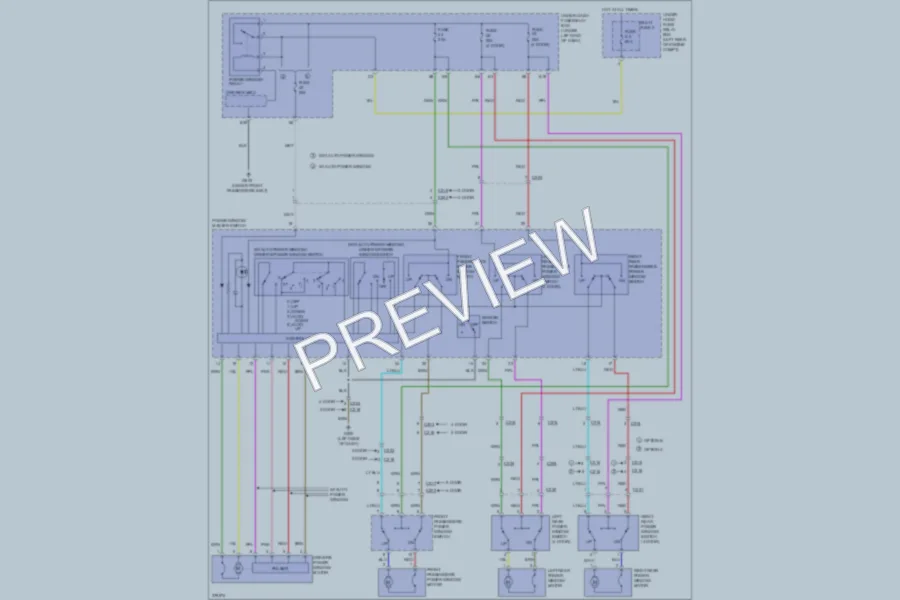 2012 Honda Civic Power Windows wiring diagram preview