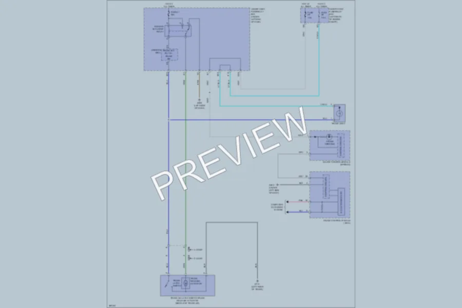 2012 Honda Civic Trunk Tailgate Fuel Door wiring diagram preview