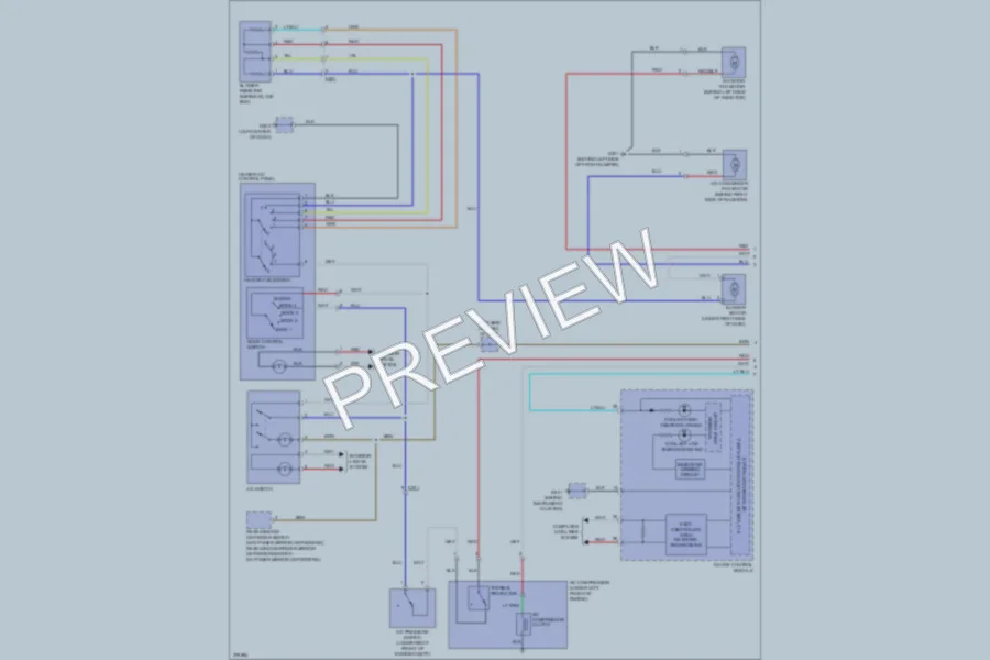 2012 Honda Fit Air Conditioning wiring diagram preview