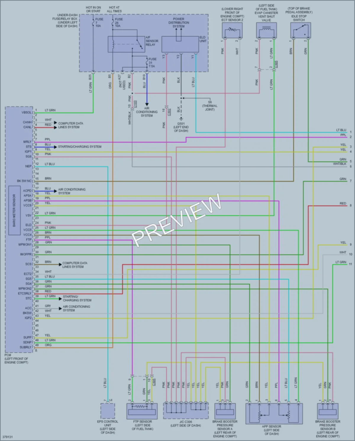 2012 Honda Insight Engine Performance wiring diagram preview