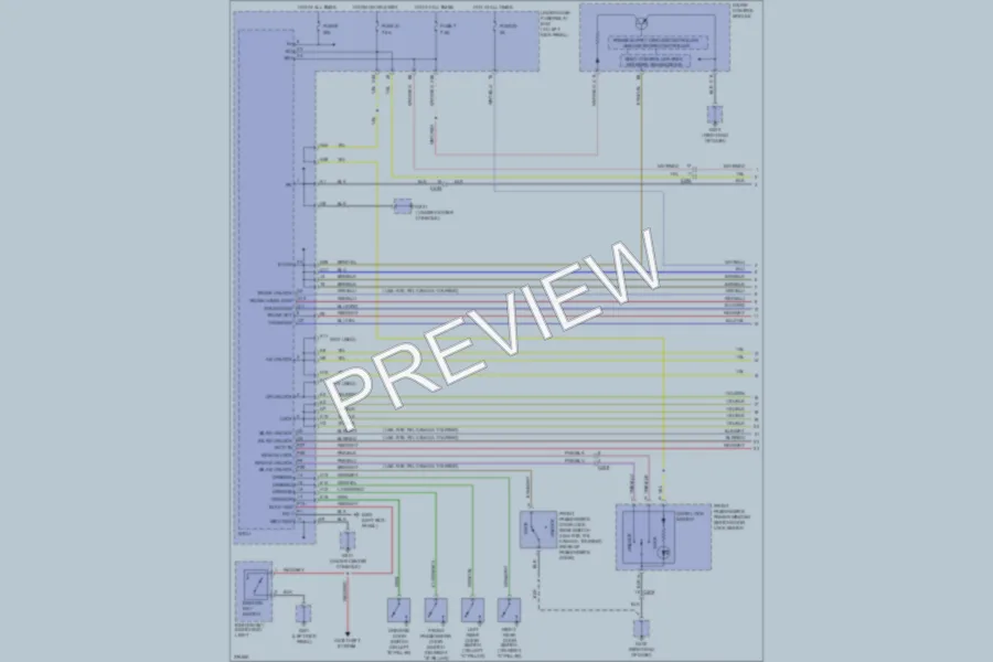 2012 Honda Ridgeline Power Door Locks wiring diagram preview