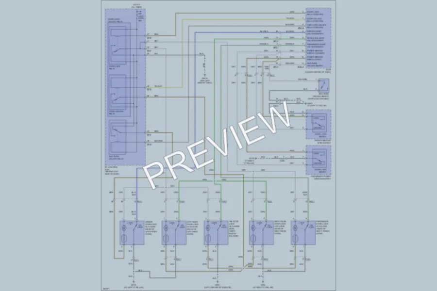 2012 Hyundai Accent Power Door Locks wiring diagram preview