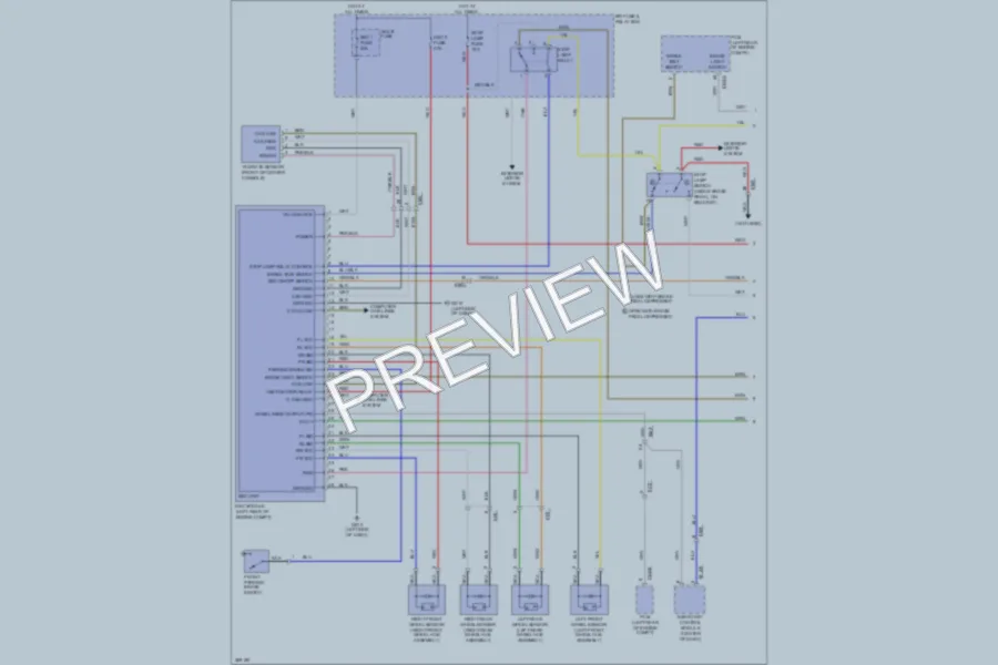 2012 Hyundai Azera Anti Lock Brakes wiring diagram preview