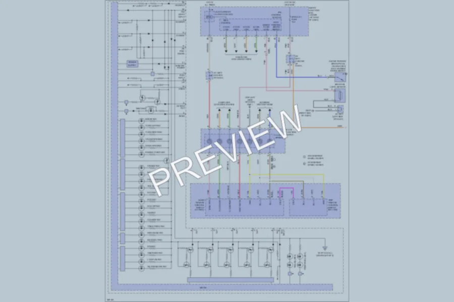 2012 Hyundai Azera Instrument Cluster wiring diagram preview