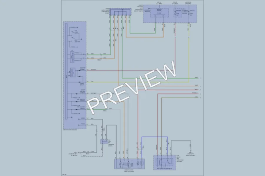 2012 Hyundai Azera Power Door Locks wiring diagram preview