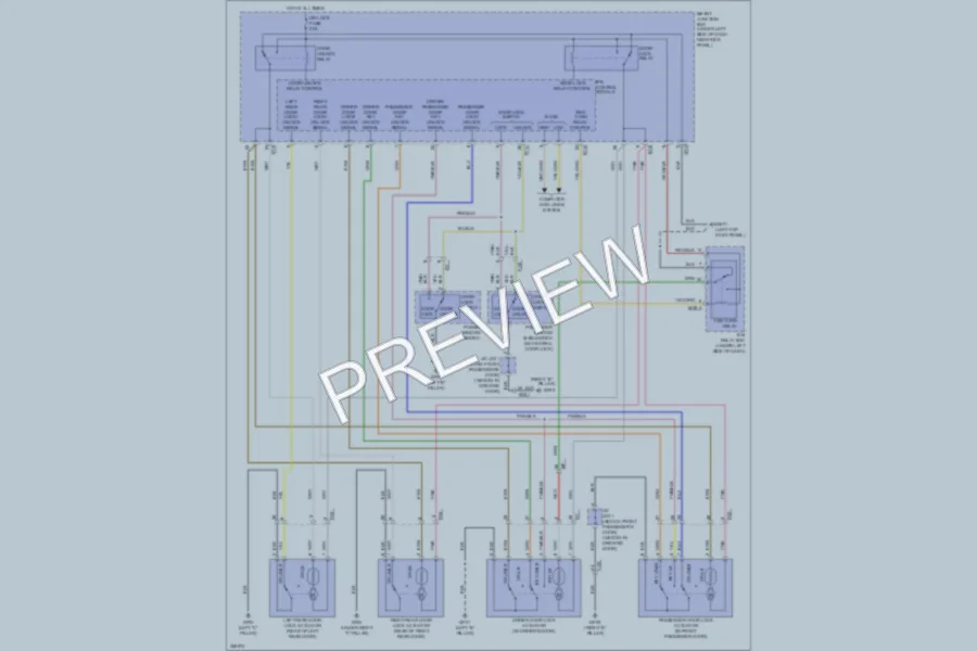 2012 Hyundai Elantra Power Door Locks wiring diagram preview