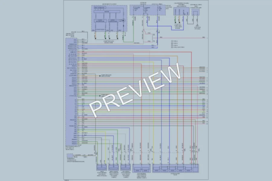 2012 Hyundai Equus Electronic Suspension wiring diagram preview