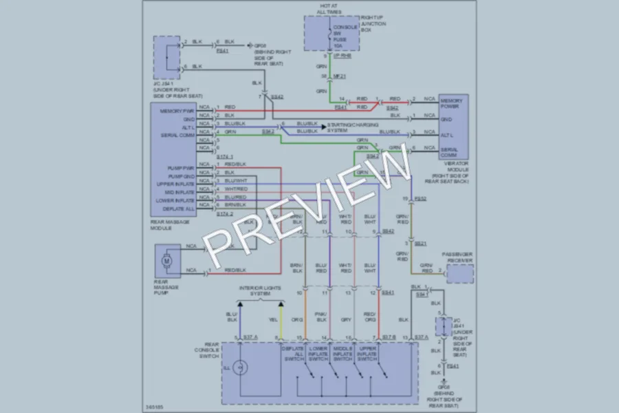 2012 Hyundai Equus Power Seats wiring diagram preview