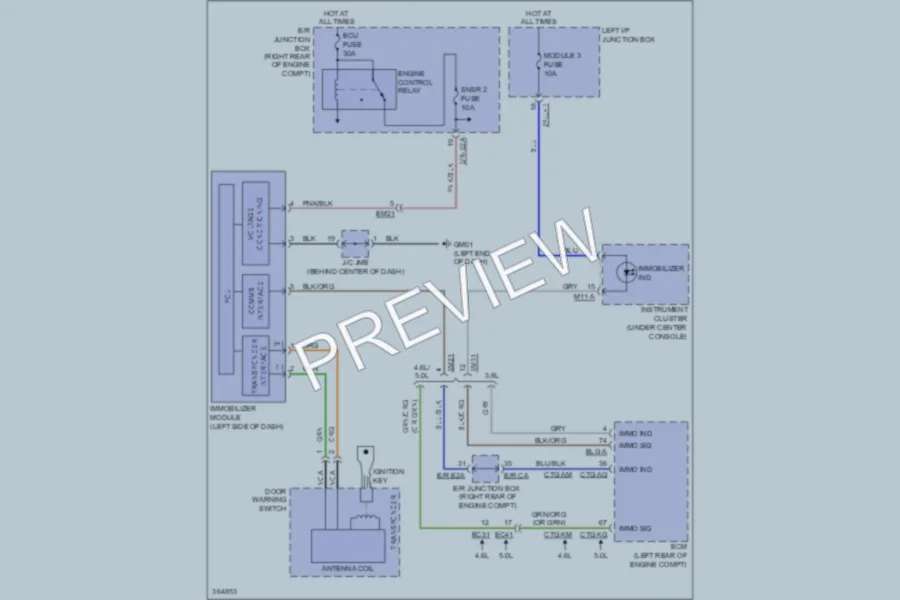 2012 Hyundai Genesis Anti Theft wiring diagram preview