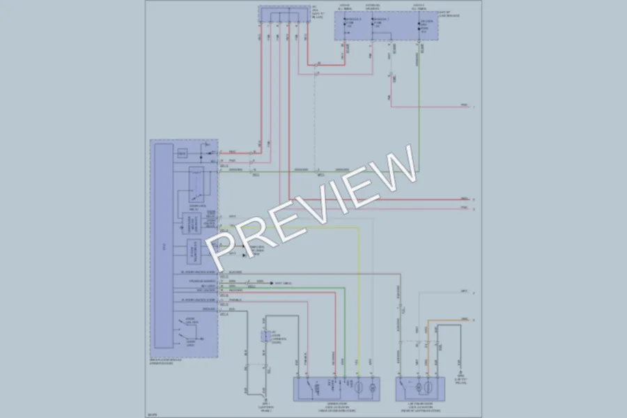 2012 Hyundai Genesis Power Door Locks wiring diagram preview
