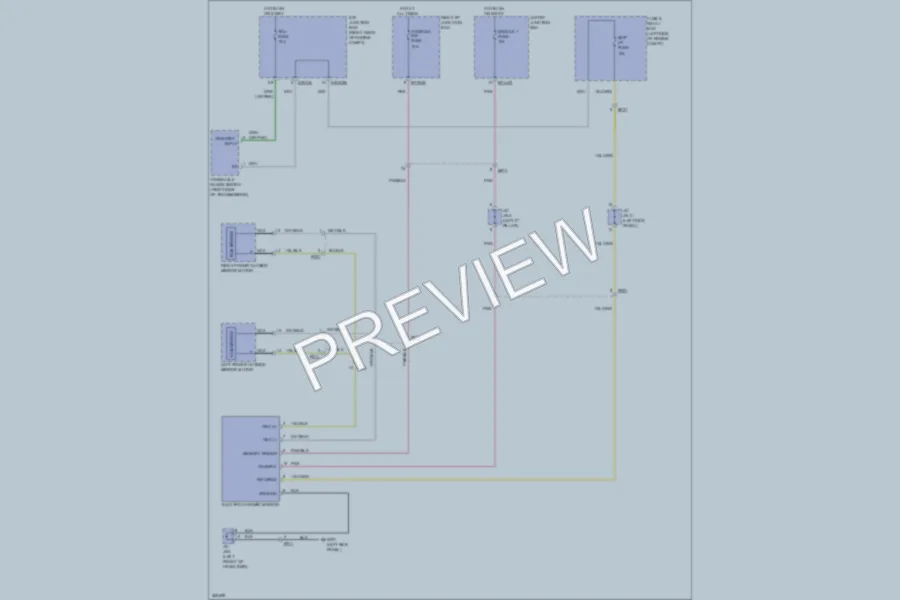 2012 Hyundai Genesis Power Mirrors wiring diagram preview