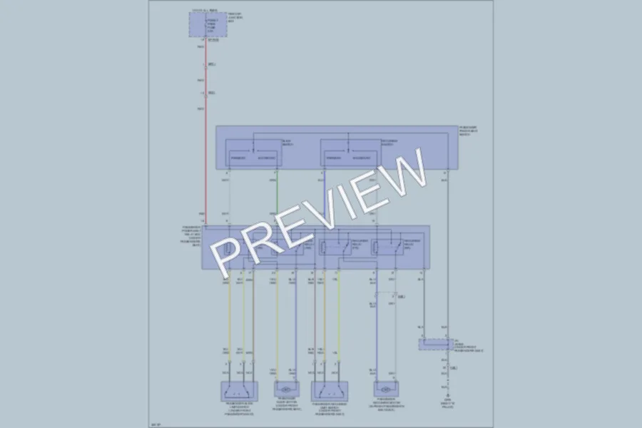 2012 Hyundai Genesis Power Seats wiring diagram preview