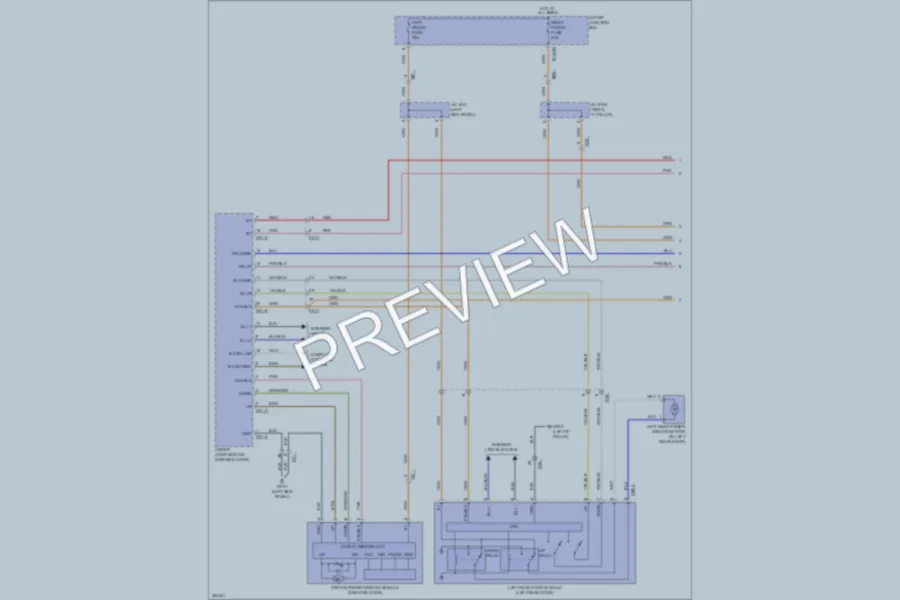 2012 Hyundai Genesis Power Windows wiring diagram preview