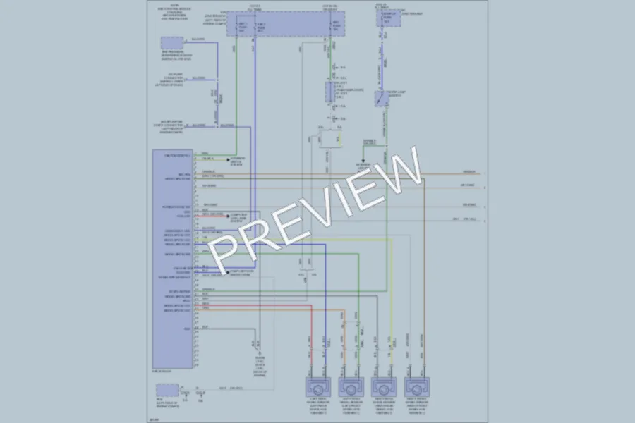 2012 Hyundai SantaFe Anti Lock Brakes wiring diagram preview
