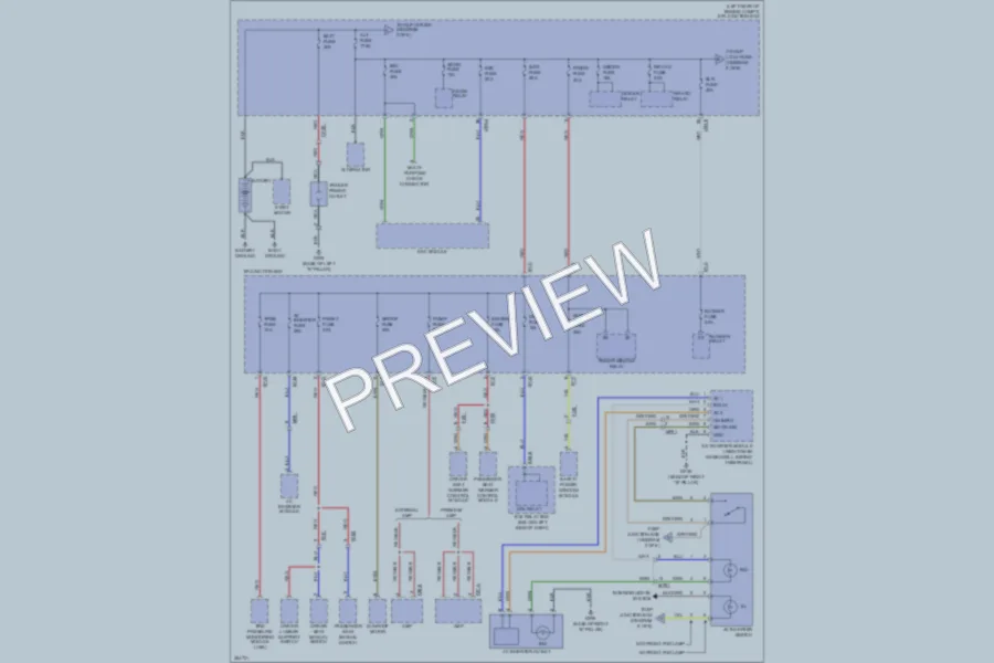 2012 Hyundai SantaFe Power Distribution wiring diagram preview