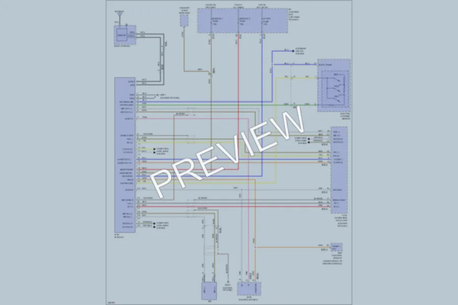 2012 Hyundai Sonata Navigation wiring diagram preview