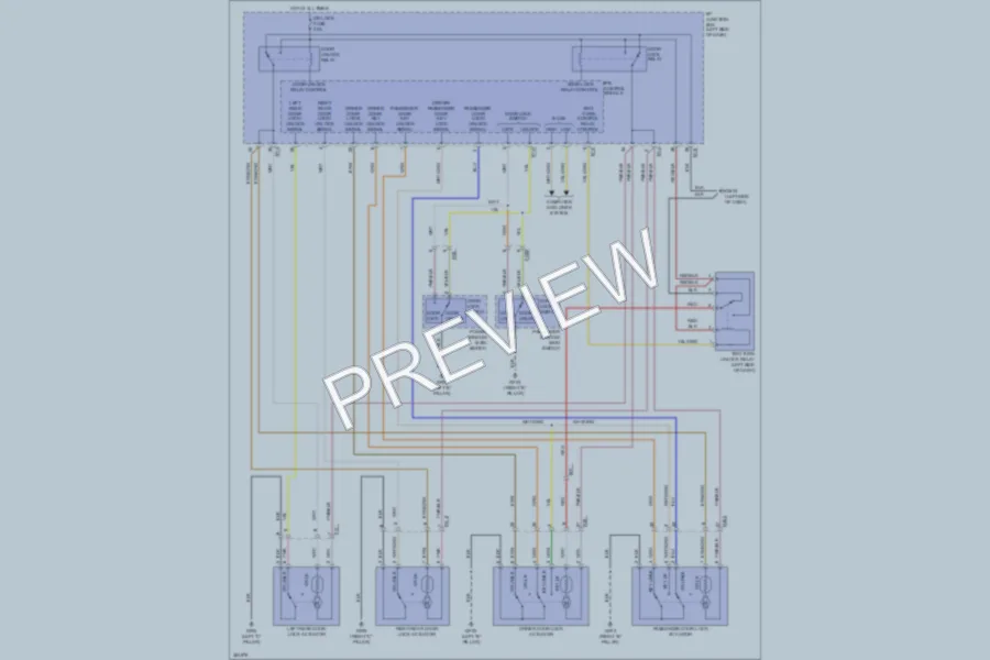 2012 Hyundai Sonata Power Door Locks wiring diagram preview