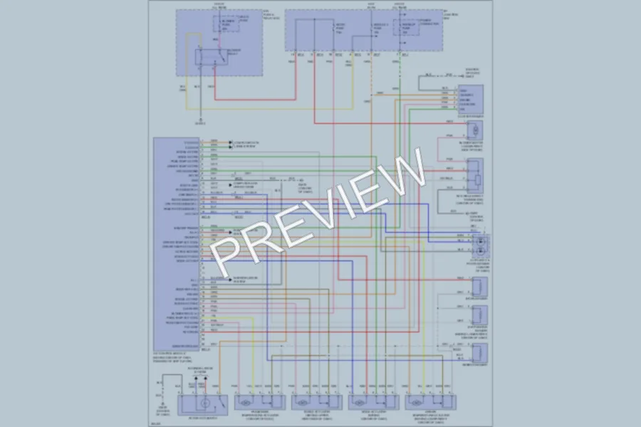 2012 Hyundai Tucson Air Conditioning wiring diagram preview