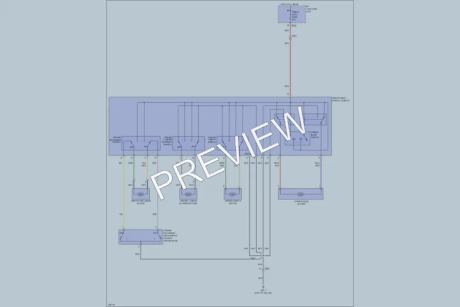 2012 Hyundai Tucson Power Seats wiring diagram preview