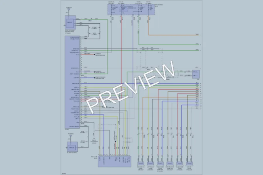 2012 Hyundai Tucson Radio wiring diagram preview